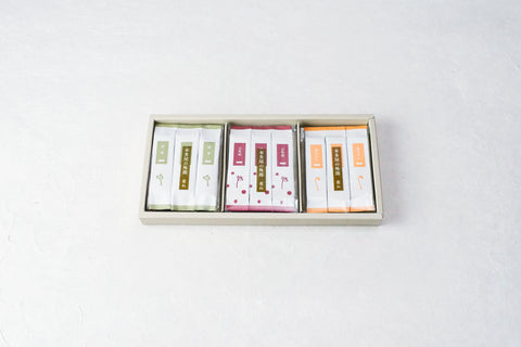 本多屋の外郎 重ねの詰合わせ (3包 / 9本入) 豆外郎・抹茶・季節