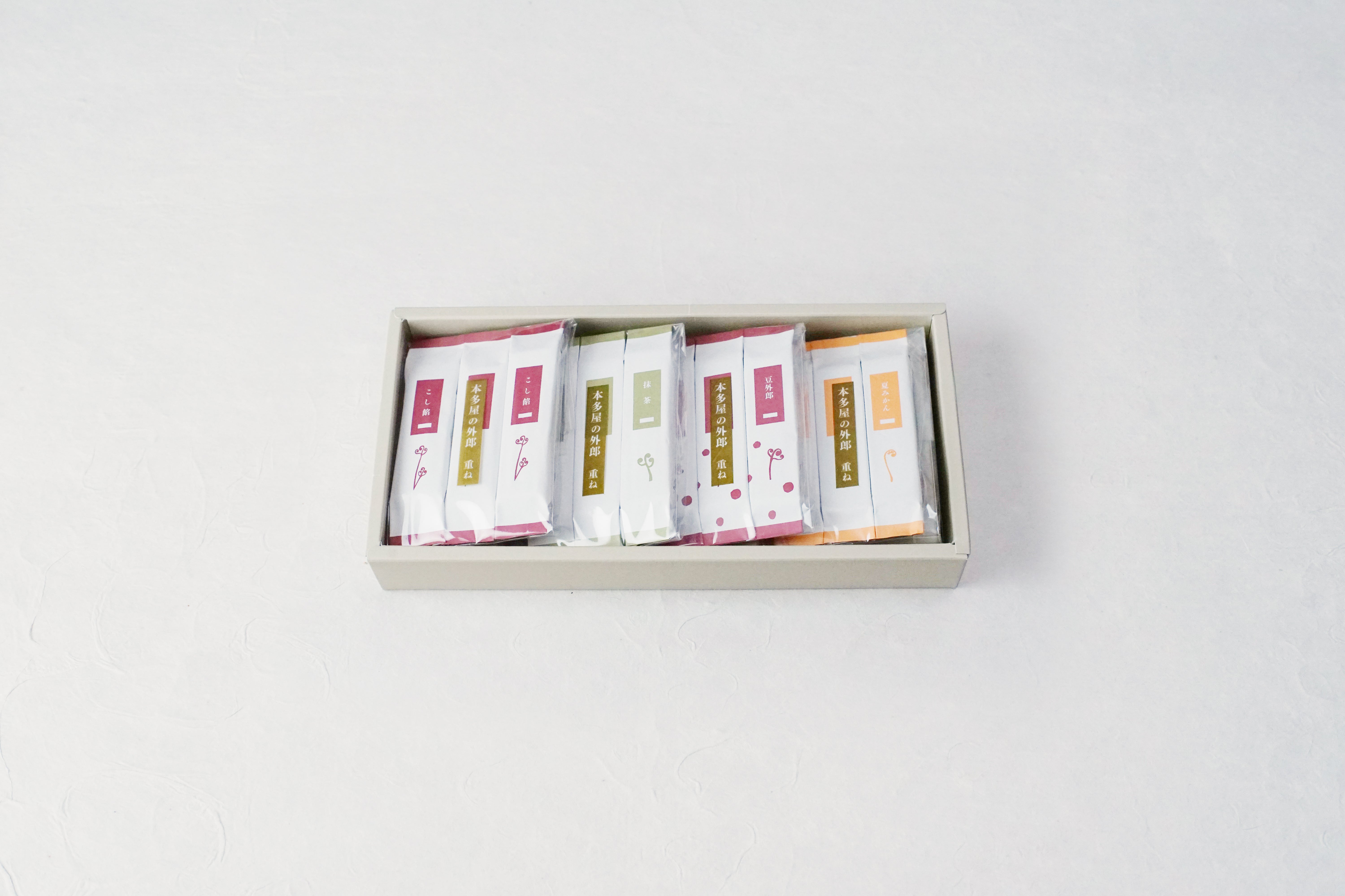 本多屋の外郎 重ねの詰合わせ (4包 / 12本入) – 蕨菓匠 本多屋